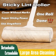 Long Handle Sticky Lint Roller Pet Hair Dust Remover for Home Sofa Floor Bed Cleaning Tool Lint Roll