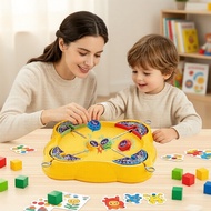 Spinning Top Battle Game with Plate, Fun Tabletop Toy for Boys & Girls Permainan Pertarungan Gasing 