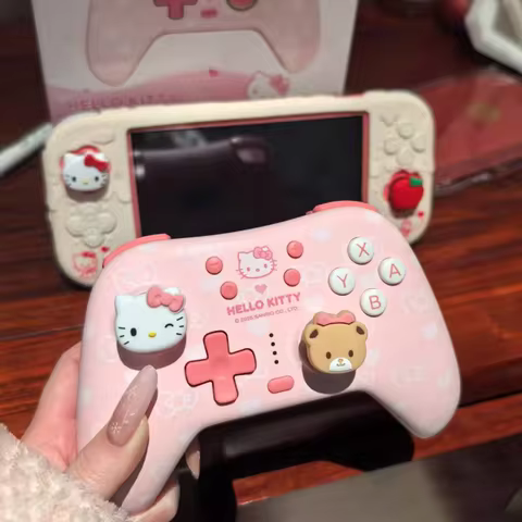 Geekshare Sanrio Cinnamoroll Pompompurin Wireless Bluetooth Game Controller For Switch2 Pc Cute New 
