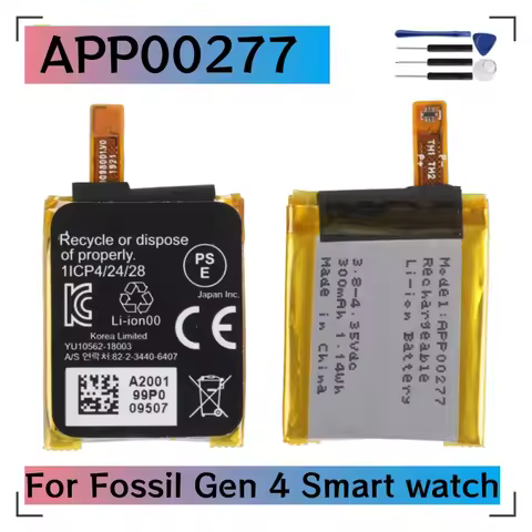 New APP00277 A2501 A2001 Original Battery for Apack Fossil gen 4 Smart watch 3.8V 1ICP4/24/28