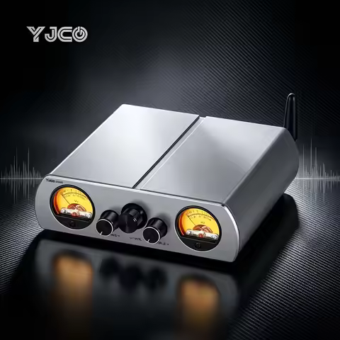 YJCO TPA3223 200W×2 Digital Power Amplifier Bluetooth 5.1 APTX HD HIFI Stereo Audio Amp With Dual VU