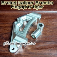 Caliper Bracket Brembo GP4 4 Piston Caliper Bracket import PNP Tiger Megapro Tiger chrome