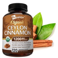 Ceylon Cinnamon Capsules - Real Ceylon Cinnamon Supplement for Blood Sugar Balance, Joints, Metaboli