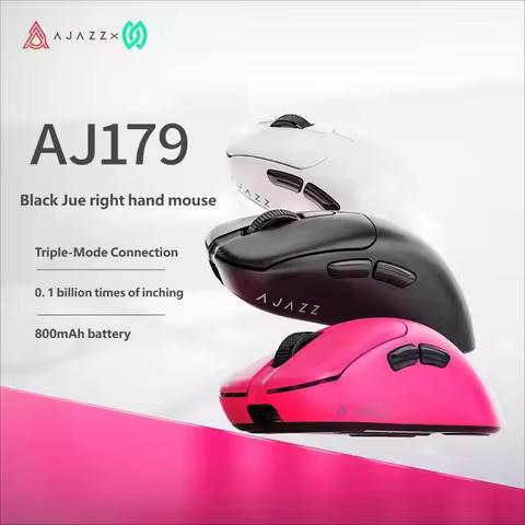 Ajazz Aj179 Pro/Apex Wireless Gaming Mouse With Rgb Charging Dock Three Mode 26k Dpi Lightweight Erg