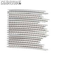 CANDYBODY 20pcs Guitar Fret Wire​, ​Luthier Tools​ 2.0mm Width​ ​Fretwire Set​, Durable ​Chrome ​Cop