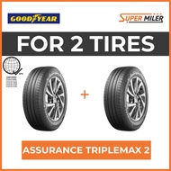 2pcs GOODYEAR 185/65R15 ASSURANCE TRIPLEMAX 2 88H TL Car Tires