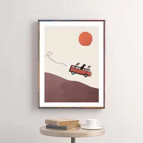 Abstract Classic Vintage Poster You and Me Alone Print Canvas Painting Retro Wall Art Picture for Li