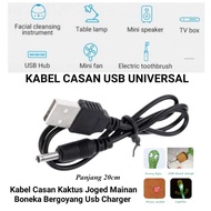 Kabel Charger Kipas Angin Mini Portable Kabel HP Cina Colokan Nokia Jarum Kecil Ujung Bulat