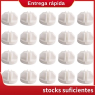 20 Pcs Grid Cube Connector Abs Connectors For Wire Cube Storage Shelving (White)