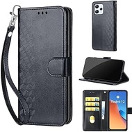 TOMYOU Mobile Phone Case for Xiaomi Redmi 12 4G / 12 5G Case, with Card Slot, Stand Function, Shockp
