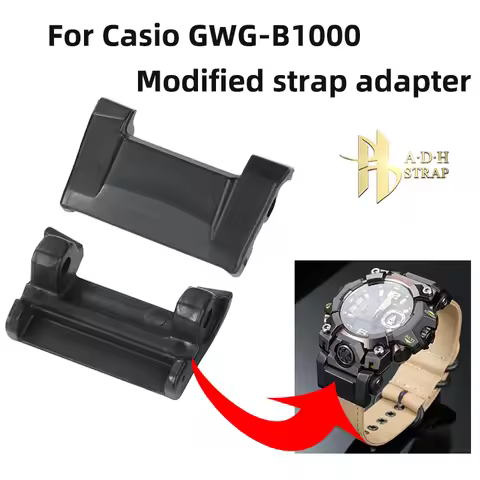 For Casio G-SHOCK Mudmaster GWG-B1000 The Third Generation Modified Strap Adapter Leather FKM Watch 