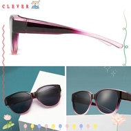 CLEVER Driving Sunglasses, Retro Y2K Fit Over Sunglasses, Summer UV Protection Round Frame Wear Over