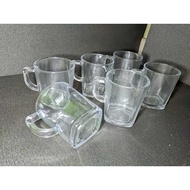 [ 6 PCS GLASS ] Premium Thick Coffee Cups M 133-9