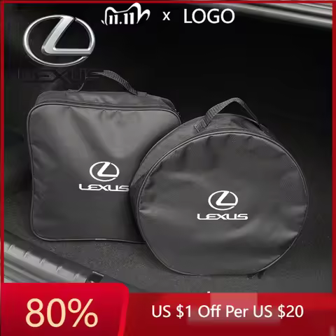 2026 Hot Interior Stickers Car Charging Gun Storage Bag Trunk Cable Tools Pouch Accessories For Lexu