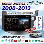 AO 🔥สินค้าขายดีอันดับ1🔥เครื่องเล่นหน้าจอ10นิ้ว HONDA JAZZ GE 2008-2013 จอแอนดรอยด์เชฟ ram4G rom128G 