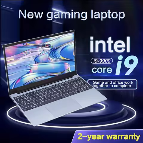【3-year warranty】Portable Notebook Windows 11 Pro 15.6 inch Gaming Computer PC Gamer Intel Core i9 9