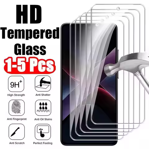 5-1Pcs For Xiaomi Poco X7 X8 Pro Max Tempered Glass Screen Protector for Poco F8 Pro Ultra F7 F6 X6 
