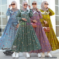 Gamis Wanita Ramlan Midi Dres By Ori Naura Baju Gamis Midi Dress