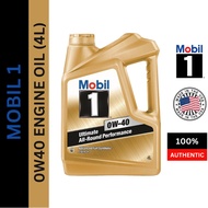 140521 GOLD  Mobil 1 Ultimate Performance 0W40 SN Advanced Fully Synthetic Engine Oil (4L) 0W-40