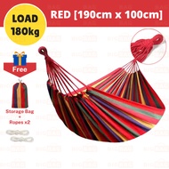 Rainbow Hammock Outdoor Heavy Duty Buaian Gantung Pokok Buaian Outdoor Tree Swing Hammock Gantung Po