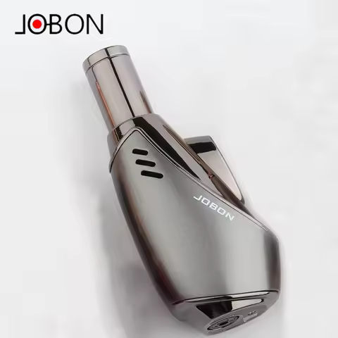 Jobon Windproof Blue Flame Lighter Butane Creative Personality Direct Cigar Spray Gun Lighter Men's 