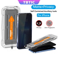 TBTIC Privacy Matte Tempered Glass For iPhone 17/16/15/14/13/12/11 Pro Max/Plus/XR/X/Xs/Air