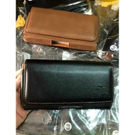 Leather belt case for phones sized 4.5 inches, 6 inches, 6.5 inches