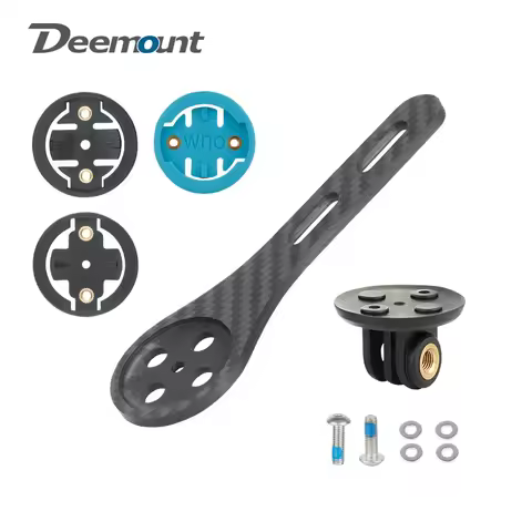 Carbon Fiber Bicycle Computer Mount Extended Bar for Aero Handlebar Fits Garmin/Bryton Gopro interfa