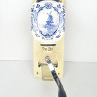 復古荷蘭 Pede Zassenhaus 咖啡研磨機 藍色古董手動德爾夫特磨豆機