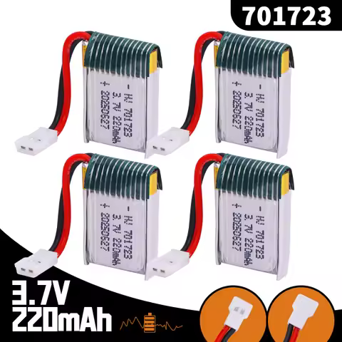 3.7V 220mAh 20C 701723 Rechargeable Lipo Battery For H20 Syma S8 M67 U839 X900 X901 RC Quadcopter Sp
