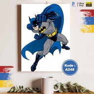 BATMAN Wooden Wall Decoration Unique BATMAN Poster Wall Decor for Room & Living Room AA241 XZ