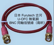 日本 Furutech 古河 U-OFC 無氧銅 BNC 同軸信號線（兩呎）