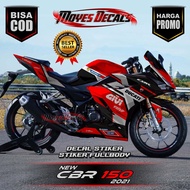 Decal Sticker STRIPING CBR150 R 2021 New Fullbody - Dekal Sticker Variation CBR 150 R 2021 - Sticker