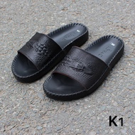 Genuine Leather Slippers - Cow Leather Slippers K1