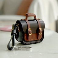 AirPodsPro蘋果耳機保護套 頭層牛皮耳機包 包掛款 掛繩款耳機殼