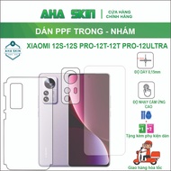 PPF sticker for Xiaomi 12s/12s pro/12s ultra/12T/12T pro full back with matte inner border, Anti-scr