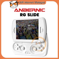 MSIA STOK Permainan Tangan ANBERNIC RG Slide Handheld Gaming Console 4.7" Android 13 UNISOC T820 Wit