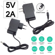 AC DC Power Supply Adapter 5V 2A 100V-240V Converter For LED Strip Light CCTV Charger Switch US/EU P