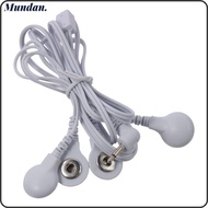 MUNDAN Electrode Wires, 2.5mm Plug to 3.5mm Snap 4 in 1 Cable Lead Wires, Replacement 1.2M/3.94ft Wh