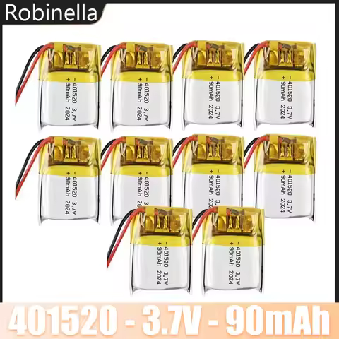 1-10pcs 401520 3.7V Li Polymer Battery for 401519 401420 041520 Bluetooth Headset Wireless Mouse Lip