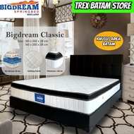 SPRINGBED BIGDREAM BIGLAND CLASSIC KASUR + DIVAN 1 SET UK 160 X 200 &amp;