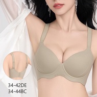 New Style 34-44BC/DE Large Size Fashion Macaron Bras Women's Plain Smooth Seamless Plus Size Bra Ful