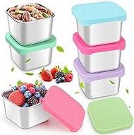 Hydream Salad Dressing Containers To Go, Small Condiment Containers with Lids, Stainless Steel Condi