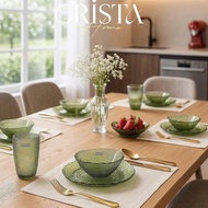 SET OF 6 CRISTA HOME EMBOSSED MESH GLASSPiece MS80054
