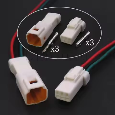 1 Set 3 Way Auto AC Assembly Part Car Connector Assembly 03R-JWPF-VSLE-S 03T-JWPF-VSLE-S Miniature C