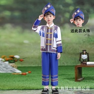 March Three Ethnic Costume Children Yao Ethnic Miao Ethnic Costume Men Women Performance Costume Gua