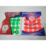 Tom & Jerry Fluorescent Color Round Label Sticker No. 118