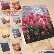 20cm Paint By Number Framed Canvas Paints Set Diy Kids Kit Art Oil Craft Toy Children Early L9w2