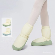 【In stock】Winter Ballet Warm Booties Ballerina Antiskid Dance Shoes Women Ballet Boots 3NOG