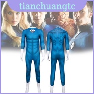 Four Fantastic Marvel Cosplay Jumpsuit For Roleplay Costume Unisex Halloween